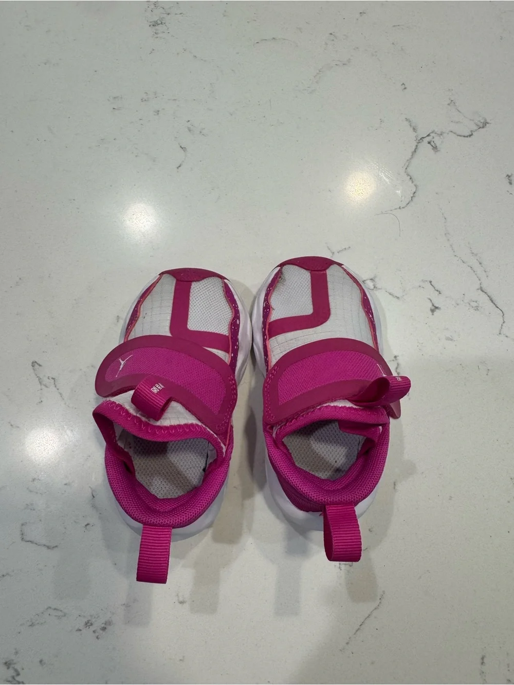 Pink and white Jordan 23/7.2 EasyOn Toddler Shoes size 4C DQ9294-605